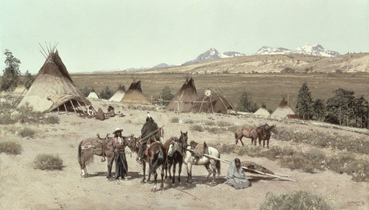 Intian leiri, 1892 tekijältä Henry Francois Farny