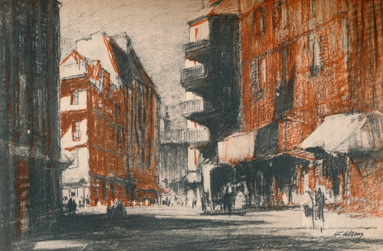 Nämä vieraan näköiset kadut, vuodelta 1927, 1927 tekijältä Henry Franks Waring