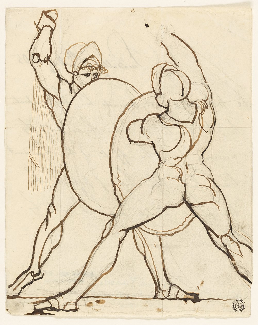 Kahden kreikkalaisen taistelu tekijältä Johann Heinrich Füssli