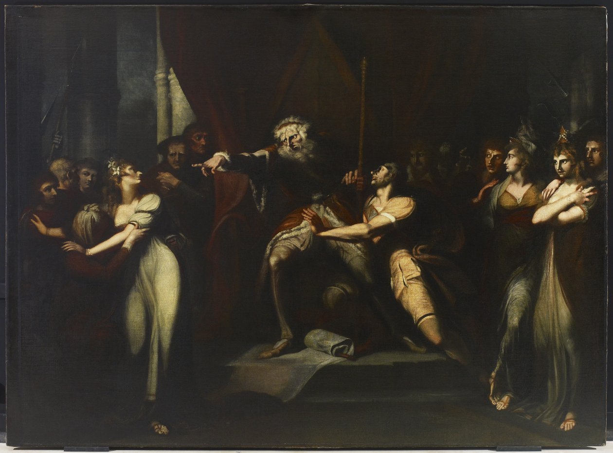 Lear karkotti Cordelian, n. 1784-1790 tekijältä Johann Heinrich Füssli