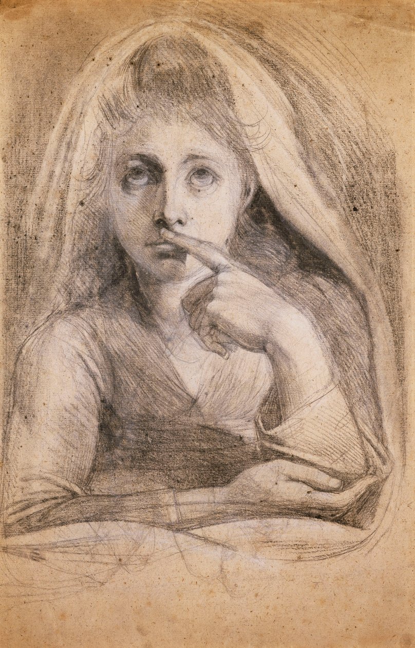 Martha Hess kuin Hiljaisuus tekijältä Johann Heinrich Füssli