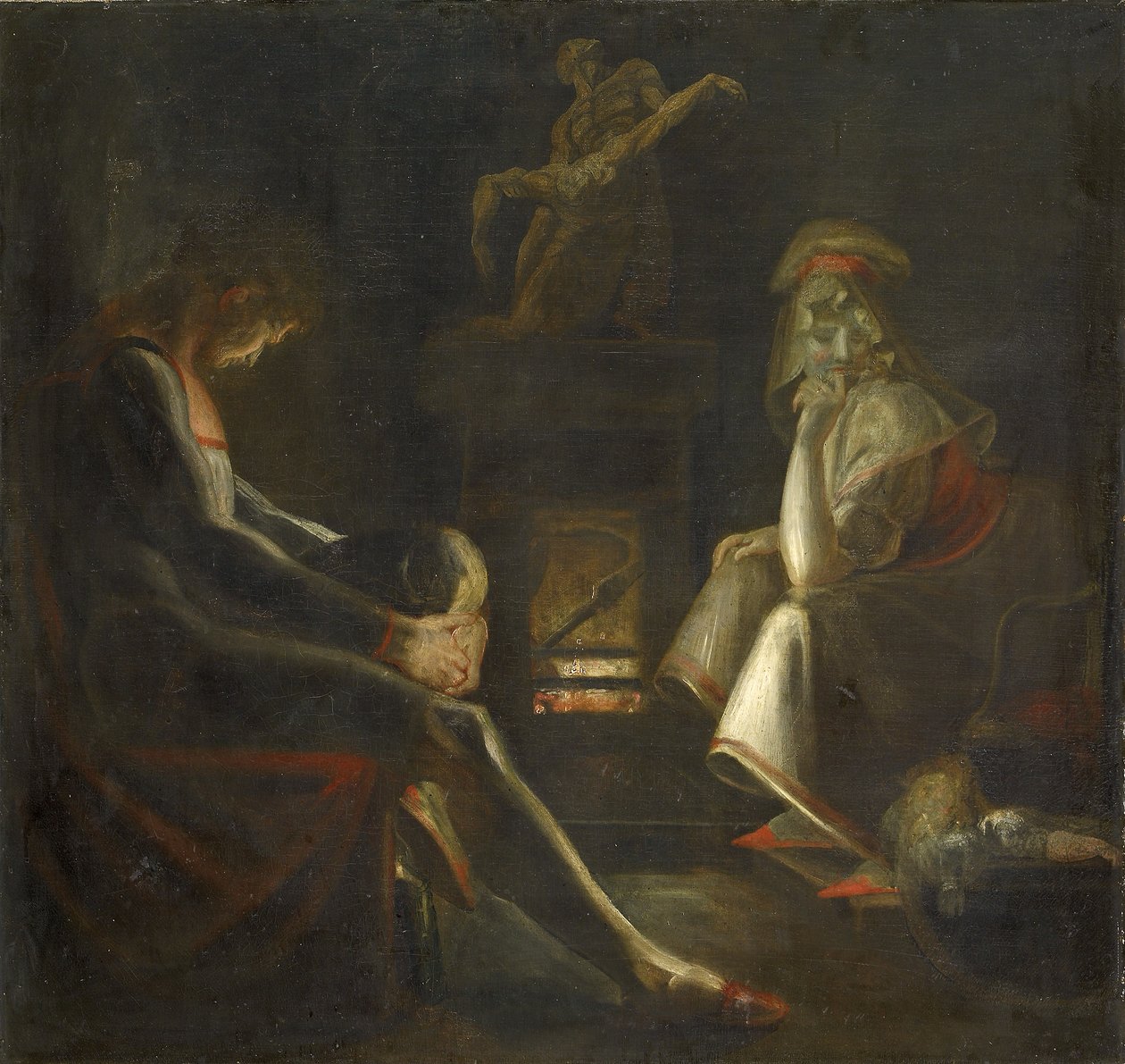 Hiljaisuus, 1786-99 tekijältä Johann Heinrich Füssli