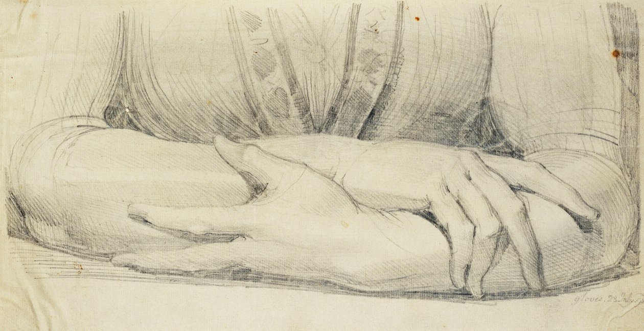 Tutkimus naisen käsineistä, 1798 tekijältä Johann Heinrich Füssli