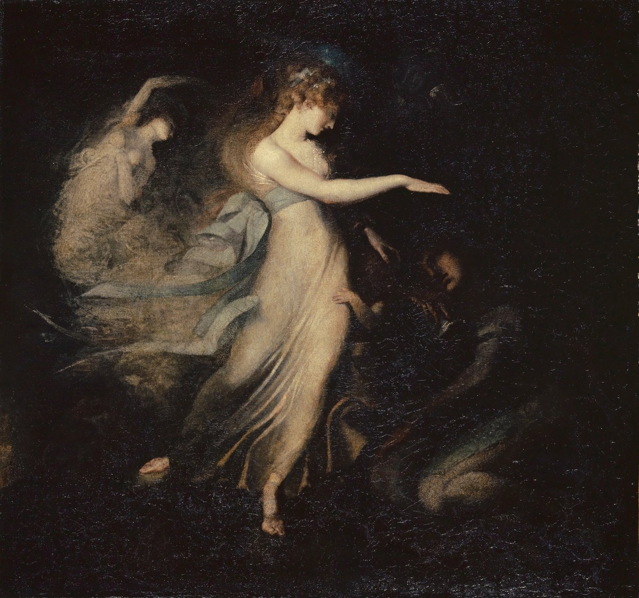 Keijukuningatar ilmestyy prinssi Arthurille, 1785-88 tekijältä Johann Heinrich Füssli