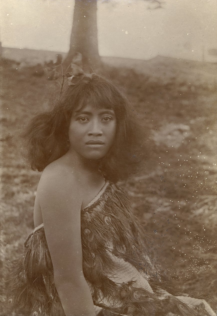 Maoritutkimus, n.1910 (hopeagelatiinipaino) tekijältä Henry Gaze