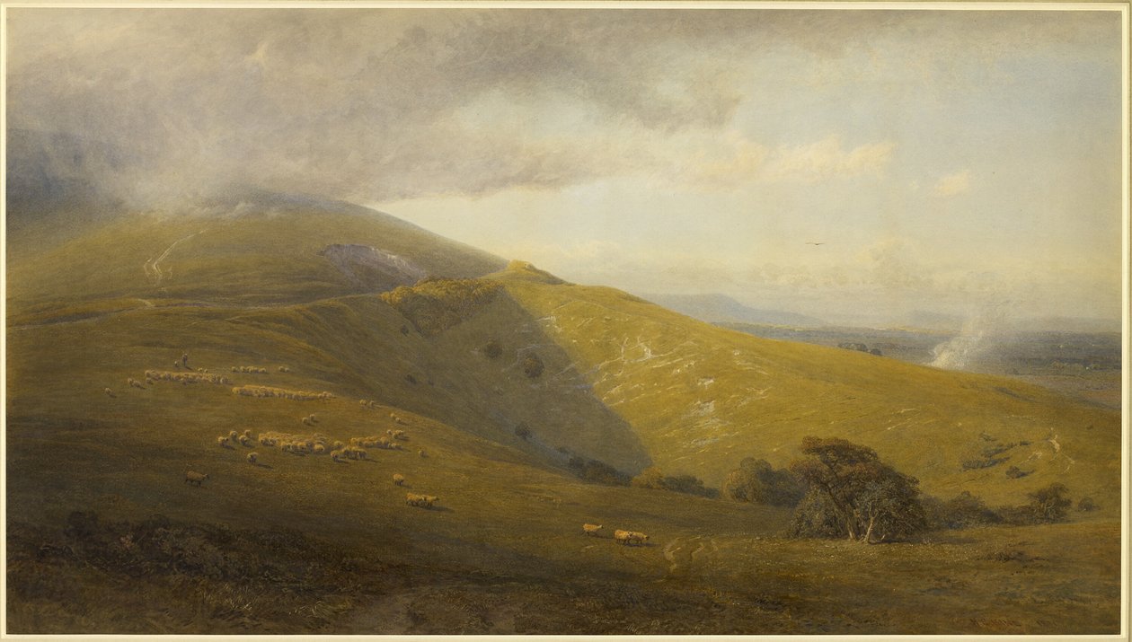 Näkymä South Downsille tekijältä Henry George Hine