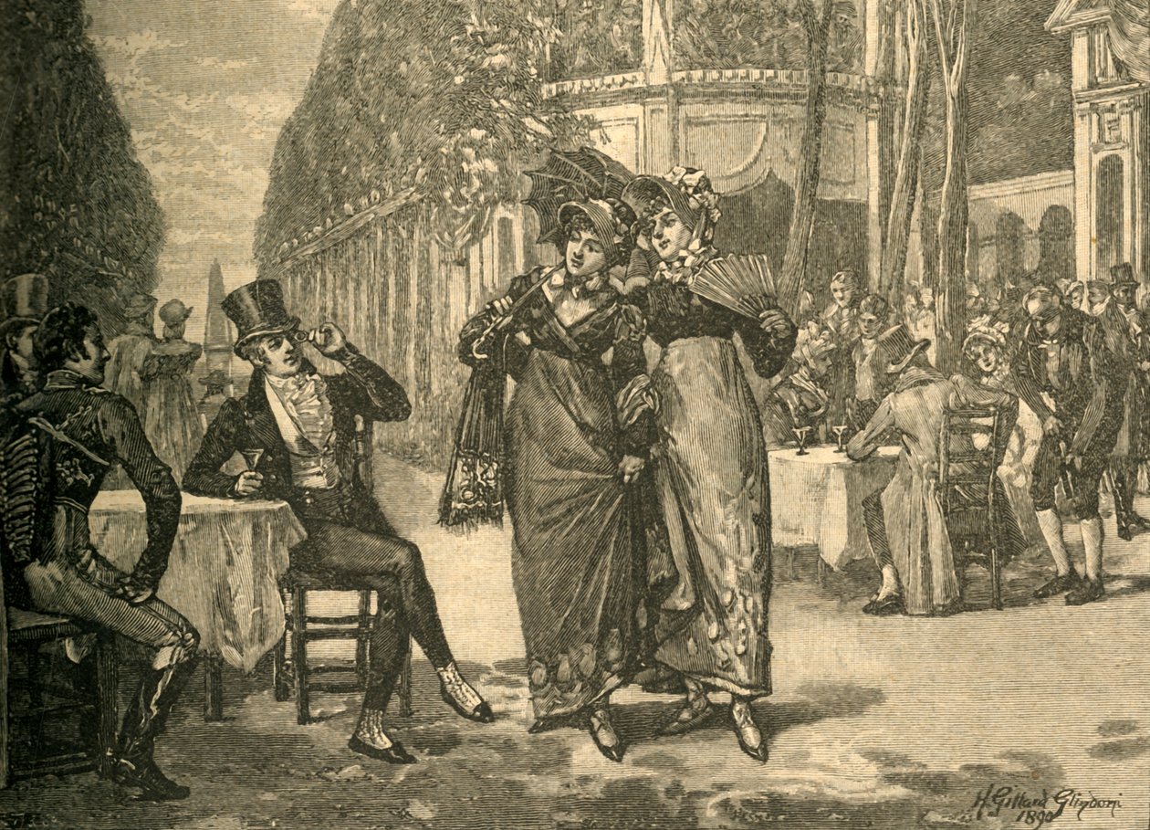 Regency-kauden kauniit ja kauniit kauniit, 1800-luvun alkuvuosi 1890. tekijältä Henry Gillard Glindoni