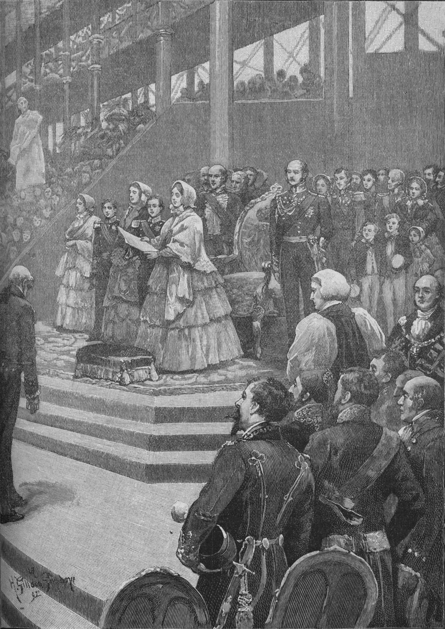 Kuningatar avaa Crystal Palacen, 1892 tekijältä Henry Gillard Glindoni