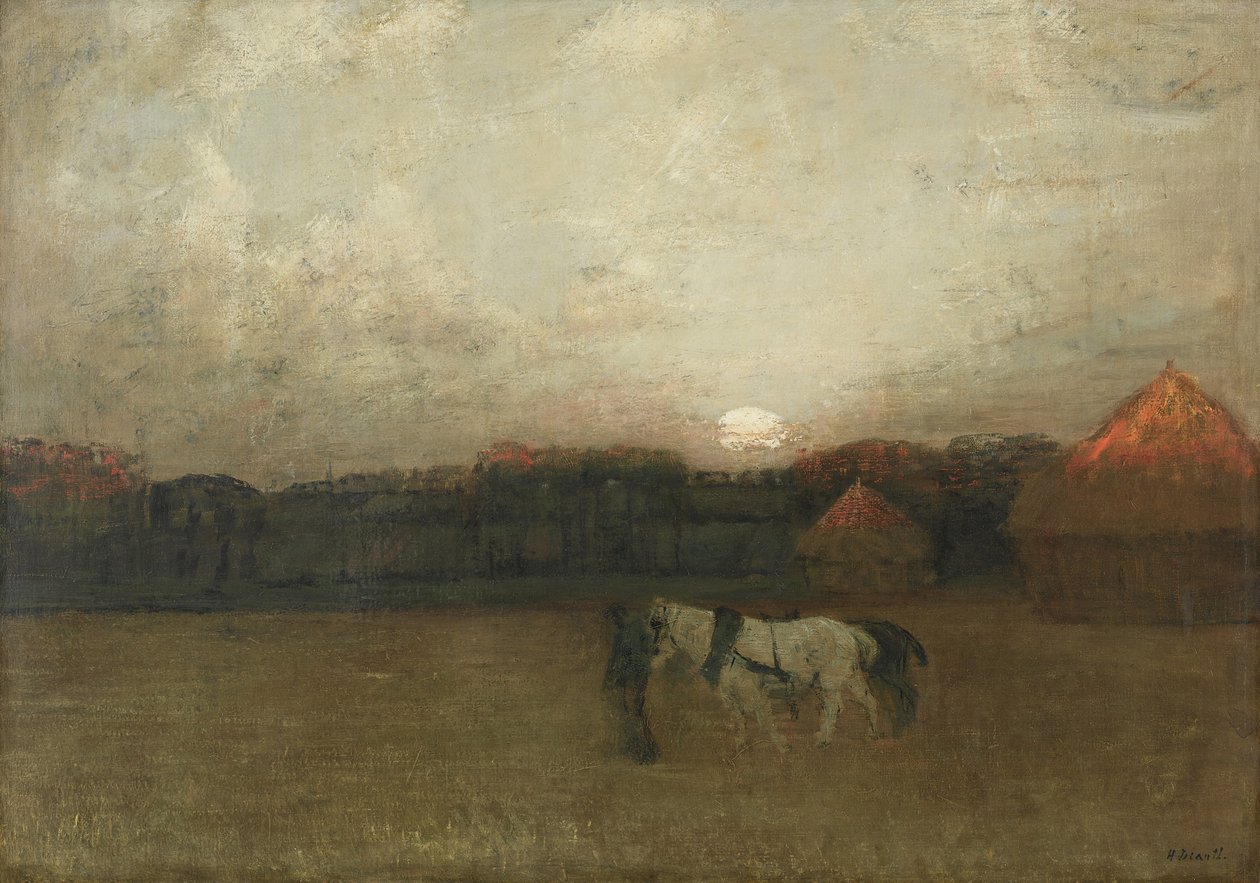 Karsinapelto, noin 1909 (öljy kankaalle) tekijältä Henry Golden Dearth