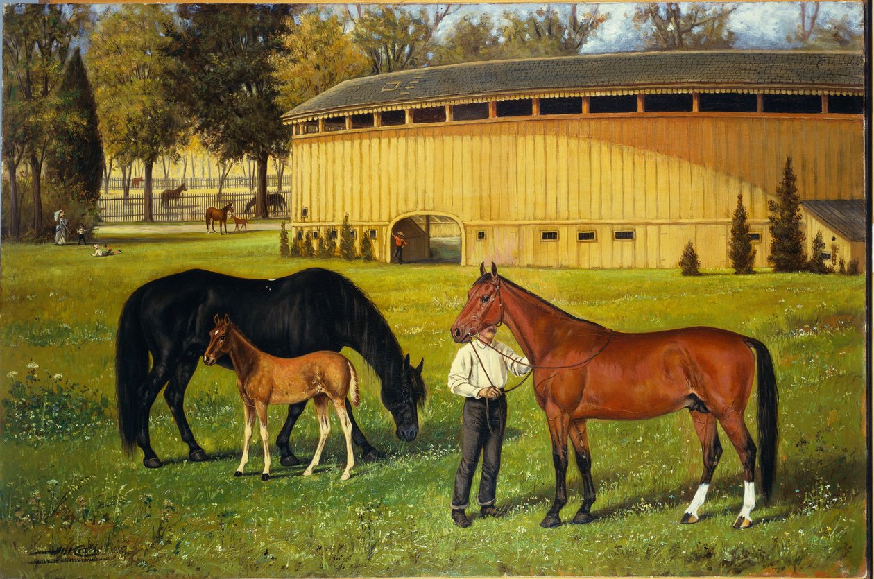 Harjoitusrata messualueella, 1887 tekijältä Henry H. Cross