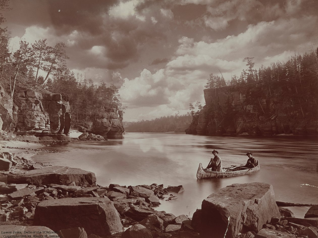 Alaleuat, Dells of the Wisconsin,1903 (kuva) (kuva) tekijältä Henry Hamilton Bennett
