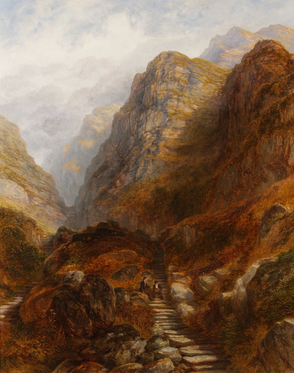 Roomalaiset portaat lähellä Barmouthia, Walesissa tekijältä Henry Harris Lines