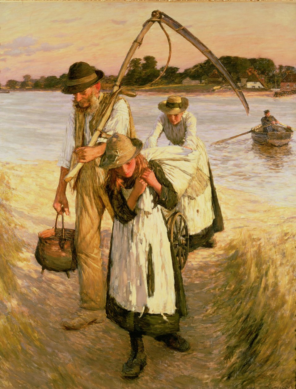 Maaseudun siirtotyöläiset (perhe) tekijältä Henry Herbert La Thangue