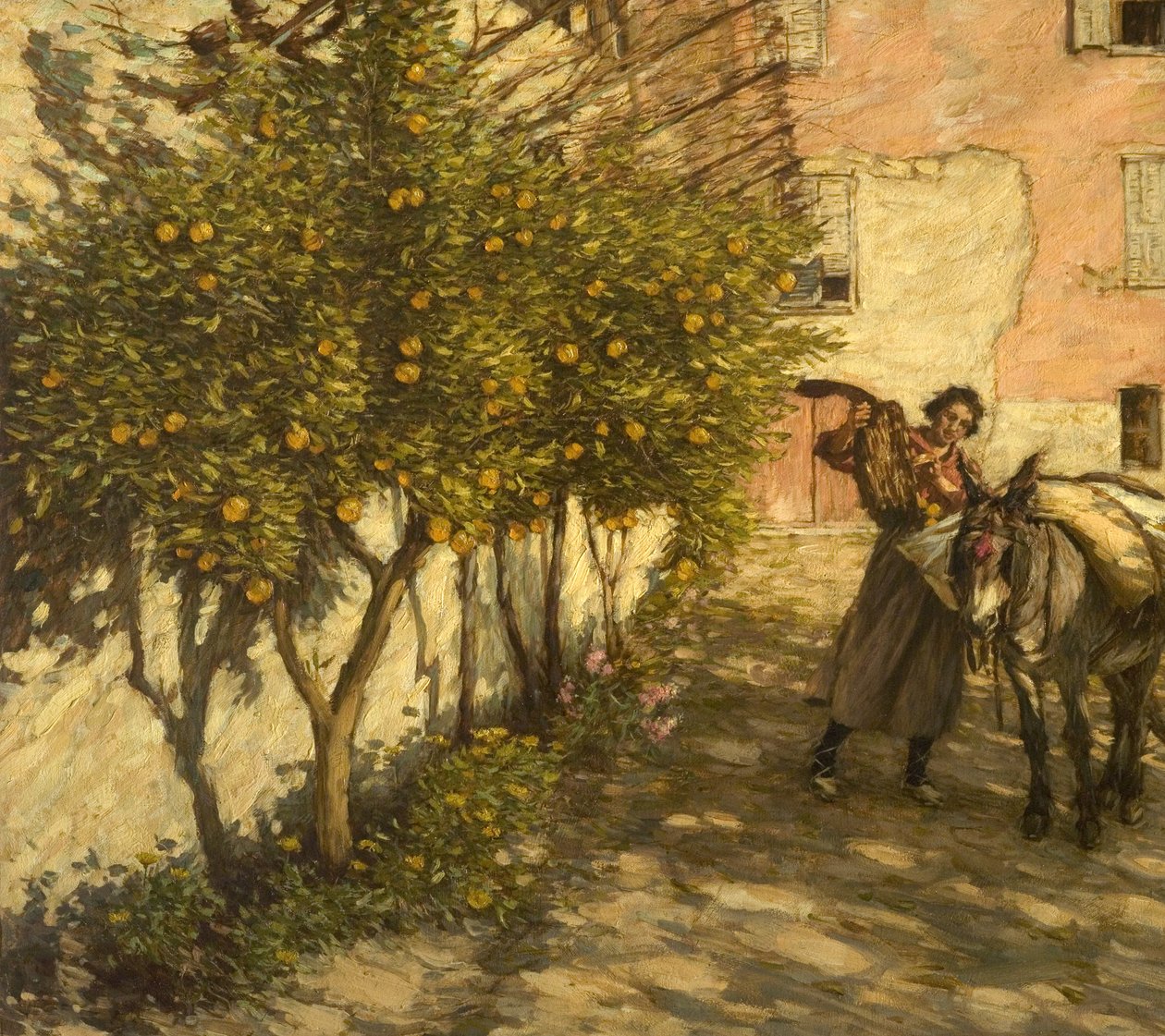 Appelsiinien kerääminen, 1929 tekijältä Henry Herbert La Thangue