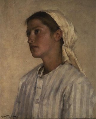 Tytön muotokuva tekijältä Henry Herbert La Thangue