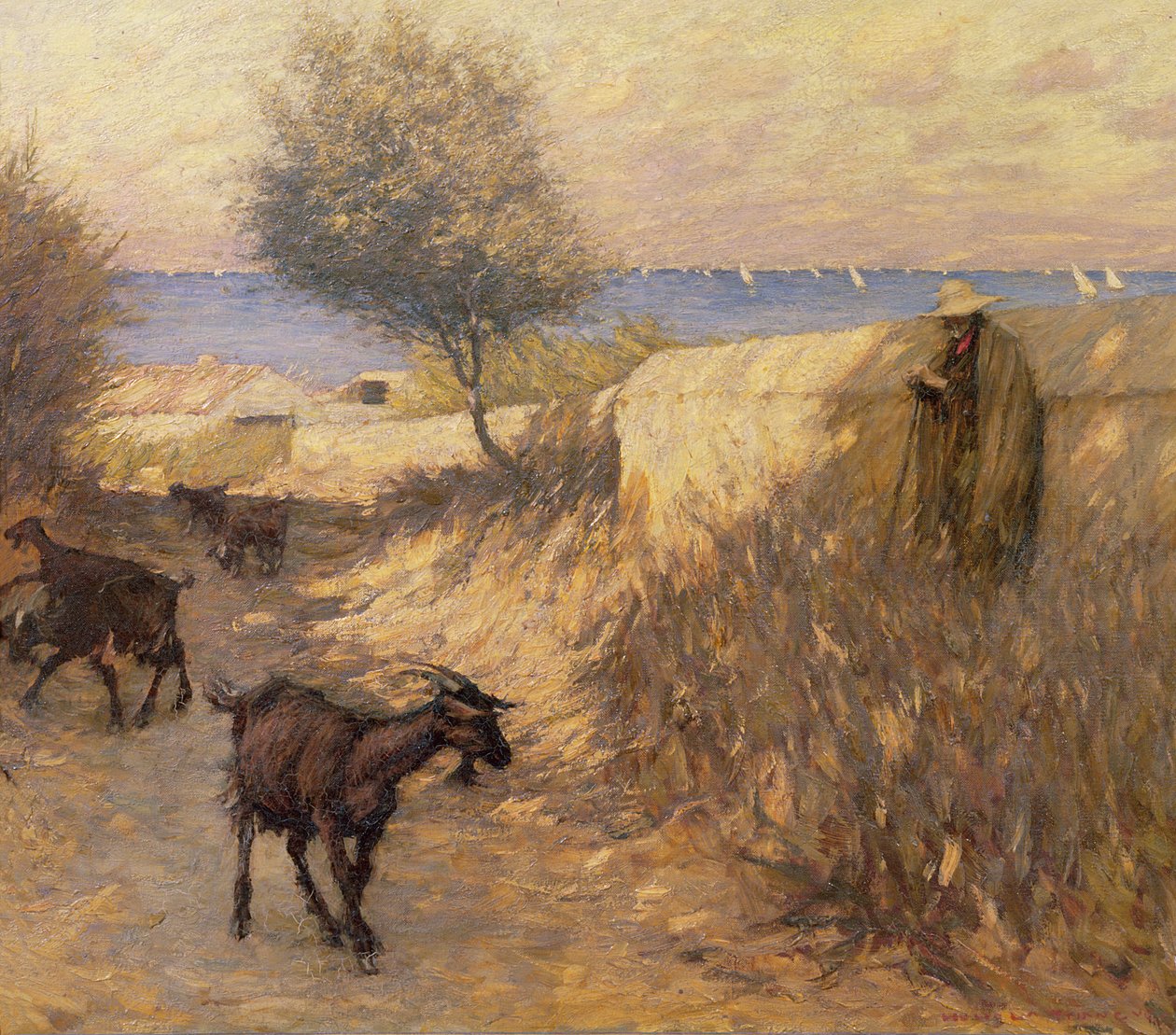 Provencal Lane, Martigues tekijältä Henry Herbert La Thangue