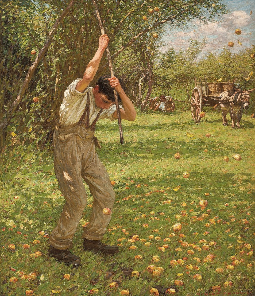 Shaking Down Siideri omenat tekijältä Henry Herbert La Thangue