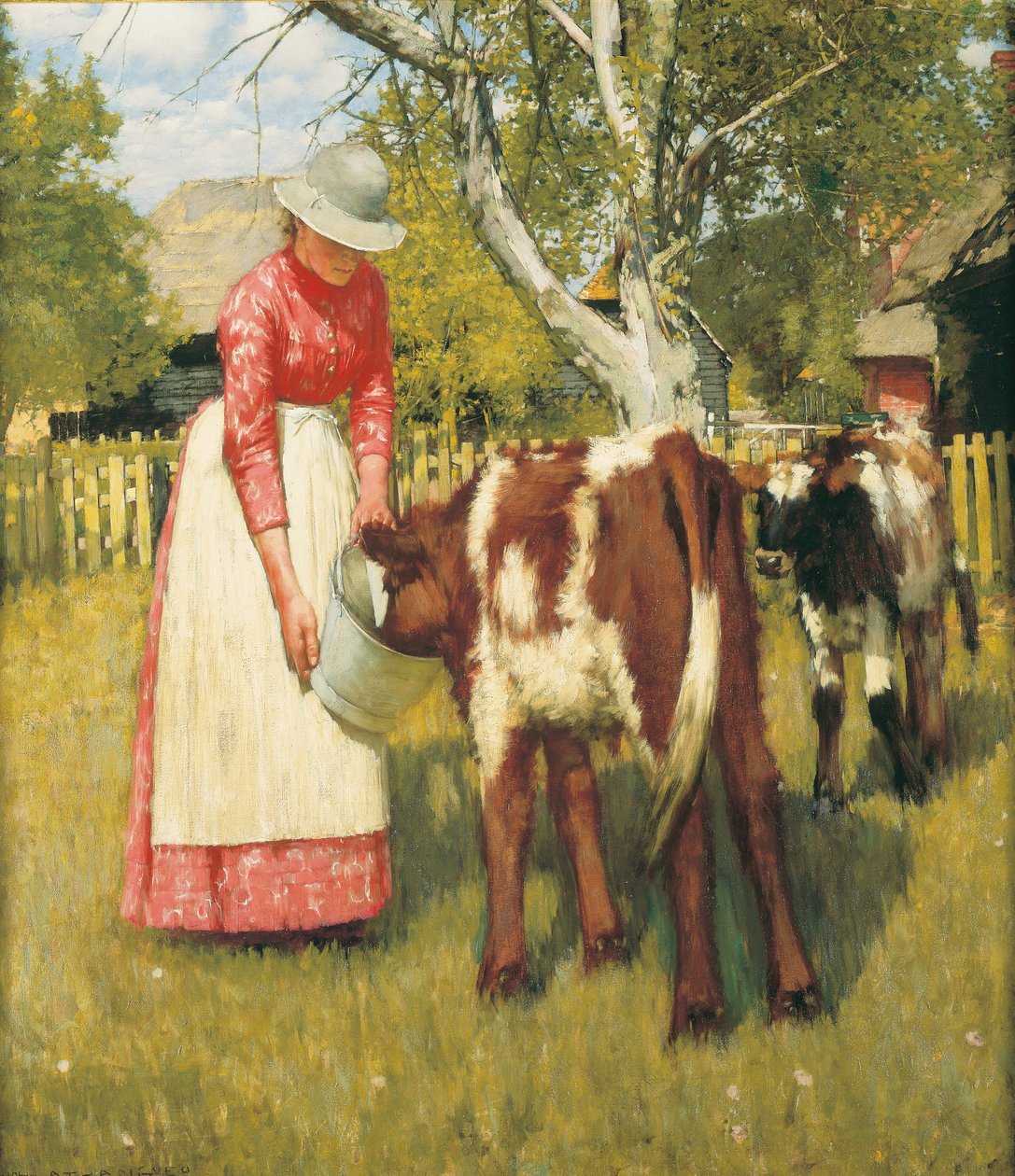 Ensimmäinen ateria, n. 1894 tekijältä Henry Herbert La Thangue
