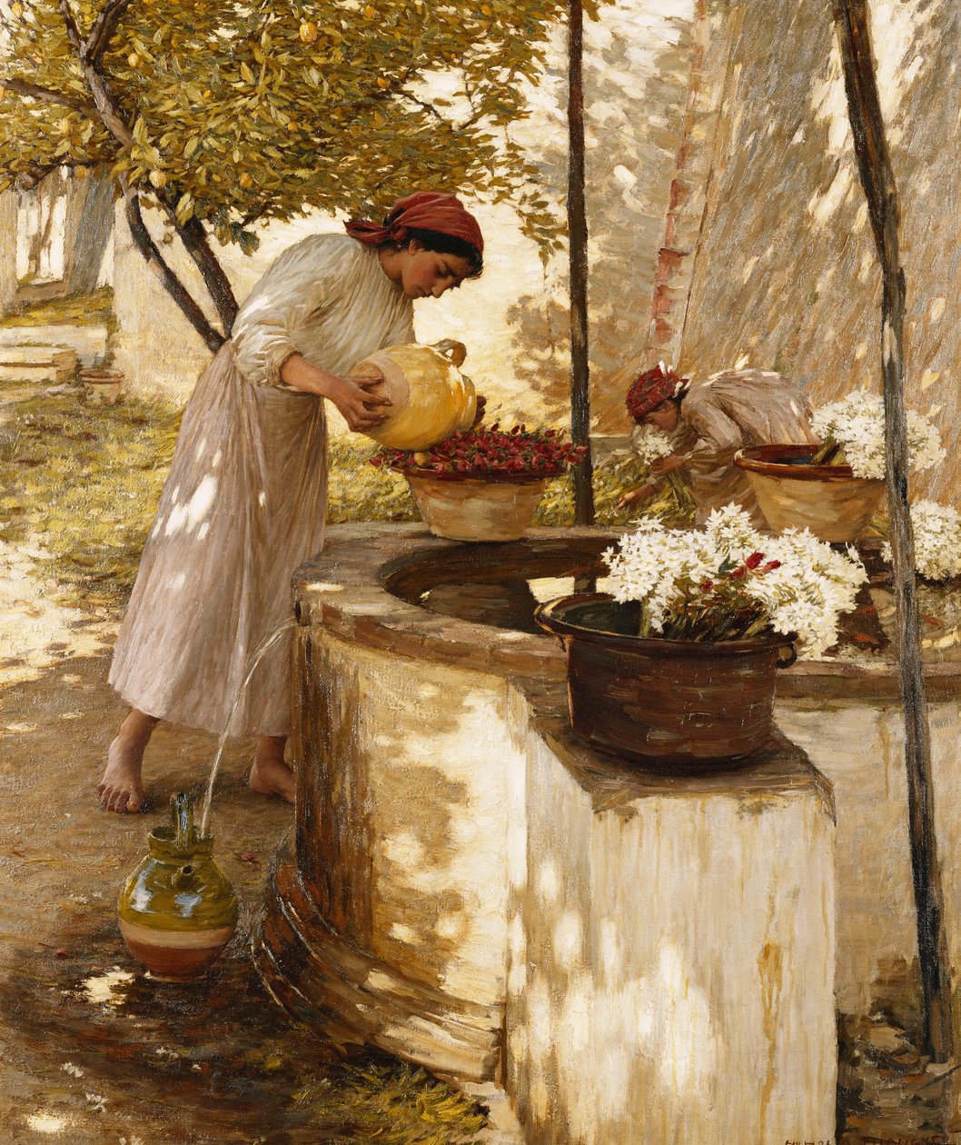 Talvi Liguriassa, 1906 tekijältä Henry Herbert La Thangue