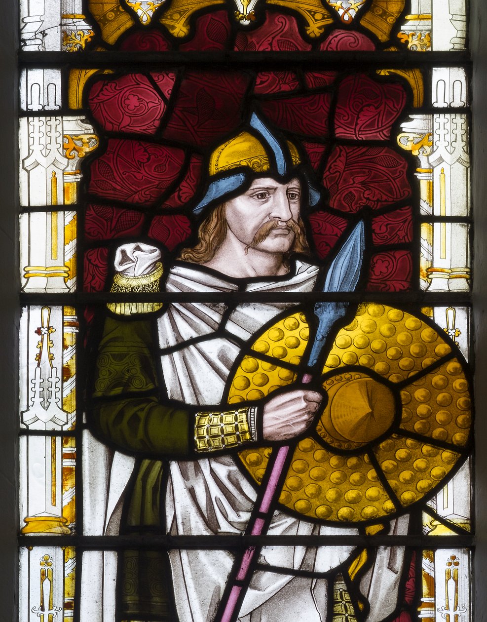 Cambridge, Trinity College, Heaton Butler & Bayne, Henry Holiday, Sigbert, 1870, muokattu Carl Almquistista tekijältä Henry Holiday