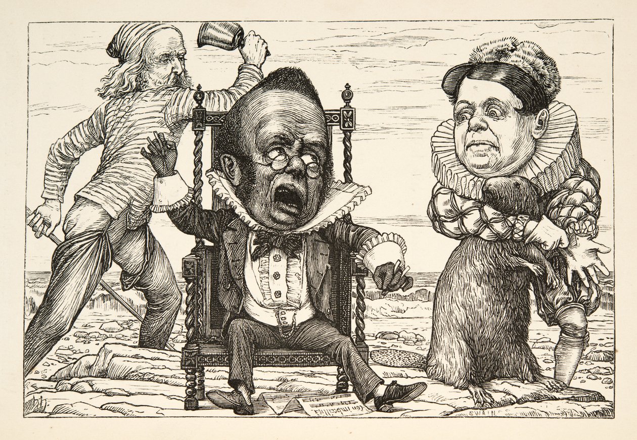 Hänen pelkonsa oli niin suuri, että hänen liivinsä muuttui valkoiseksi”, Lewis Carrollin pubista The Hunting of the Snark, An Agony in Eight Fits. 1876 tekijältä Henry Holiday