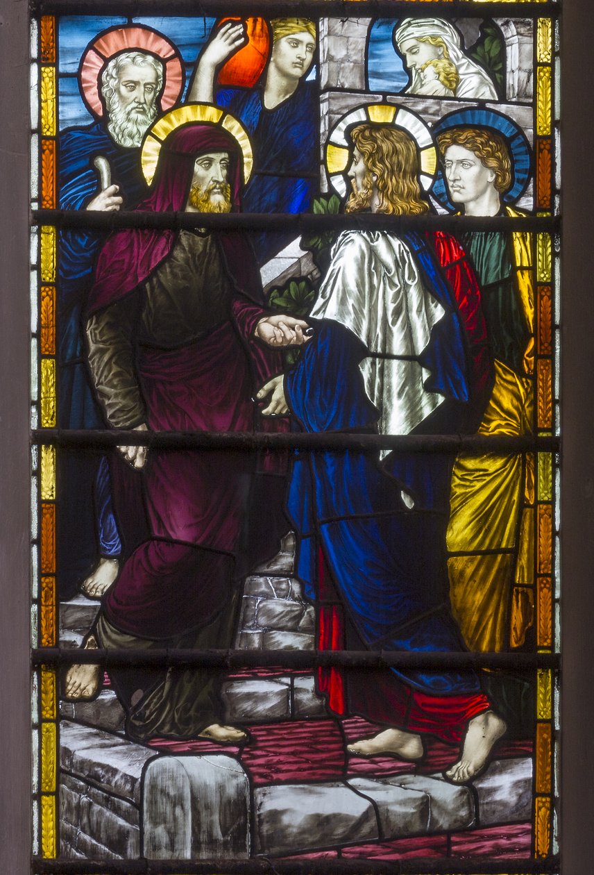 Westminster, St Margaret, James Powell & Sons, Henry Holiday, Christ Leaving The House Of Mary & Martha, 1883 tekijältä Henry Holiday