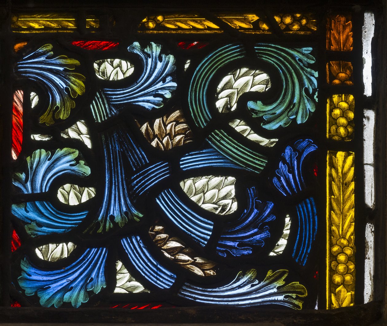 Westminster, St Margaret, James Powell & Sons, Henry Holiday, kuvion yksityiskohta, 1883 tekijältä Henry Holiday