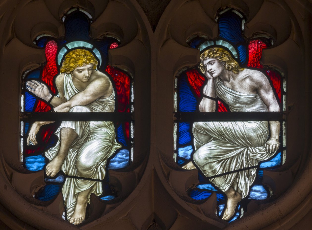 Westminster, St Margaret, James Powell & Sons, Henry Holiday, Tracery Angels, 1883 tekijältä Henry Holiday