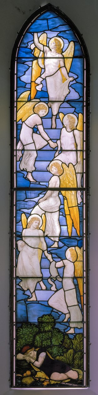 Wolsingham, St Mary & St Stephen, James Powell & Sons, Henry Holiday, Jacobs Ladder, 1881 tekijältä Henry Holiday