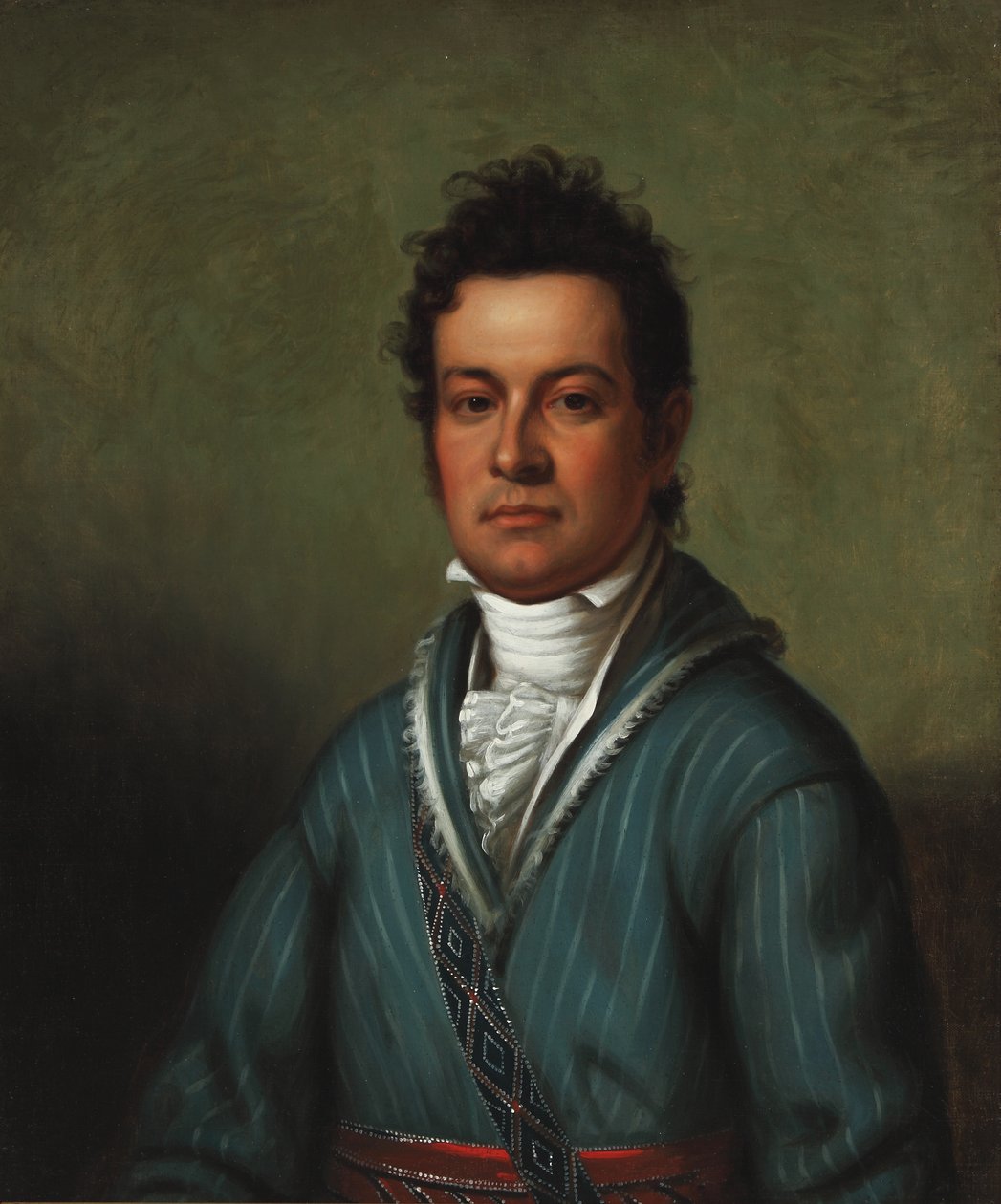 David Vann (Cherokee) 1831 (Öljy kankaalle) tekijältä Henry Inman
