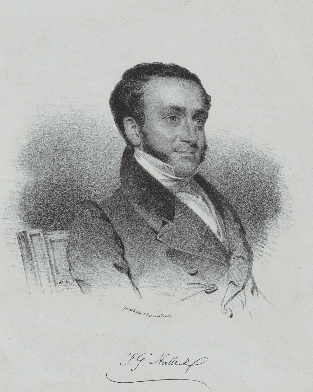 Fitz-Greene Halleck tekijältä Henry Inman