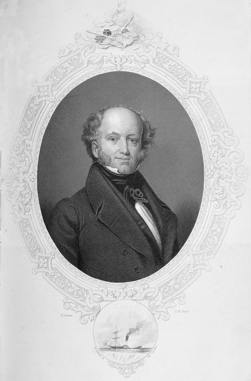 Martin van Buren, Charles Mackayn teoksesta "The History of the United States", osa II, kaiverrettu T.W. Huntin toimesta. tekijältä Henry Inman