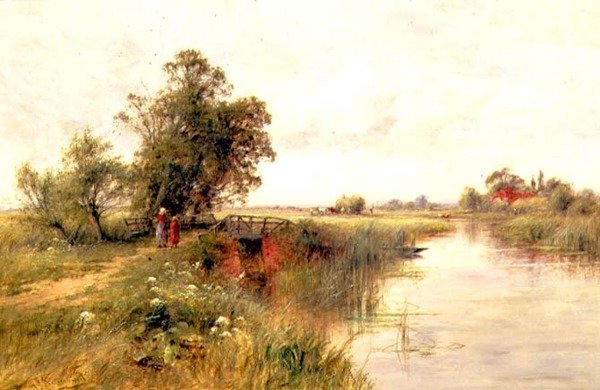 Thamesilla Wallingfordin lähellä tekijältä Henry John Kinnaird