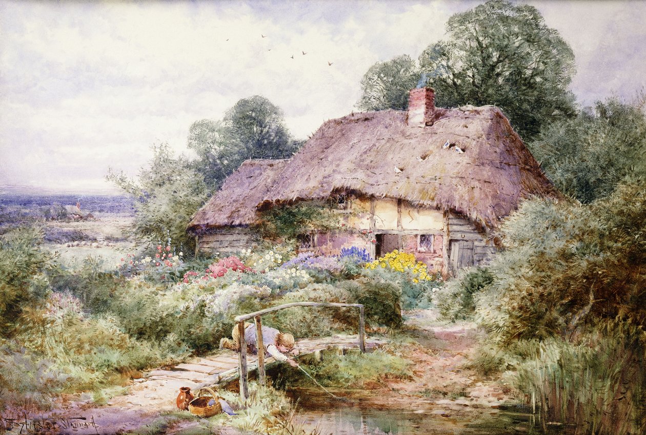 Tiddlersin kiinniotto Eastburyssa, Berkshiressä tekijältä Henry John Sylvester Stannard