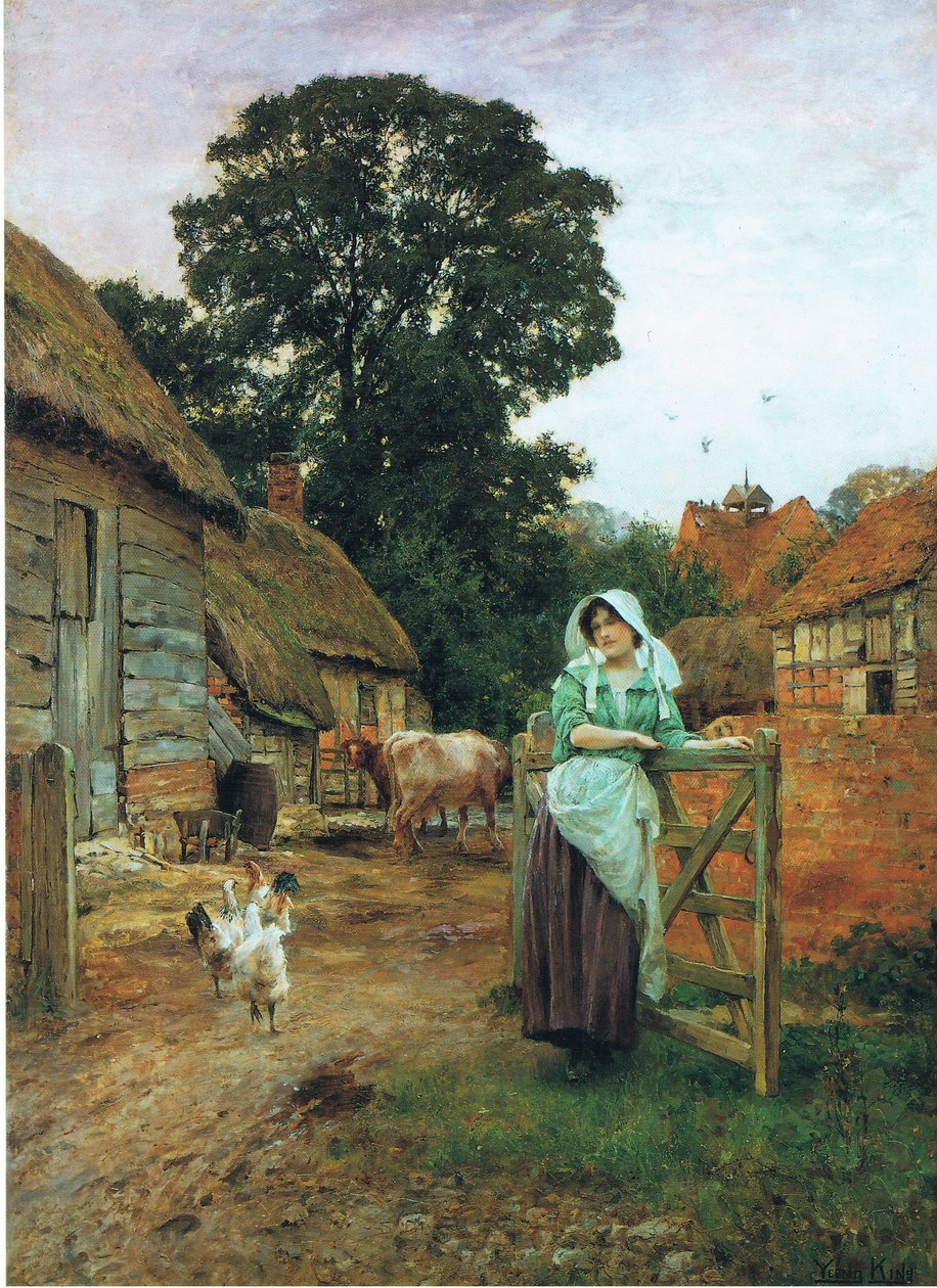 Maatilan portilla tekijältä Henry John Yeend King