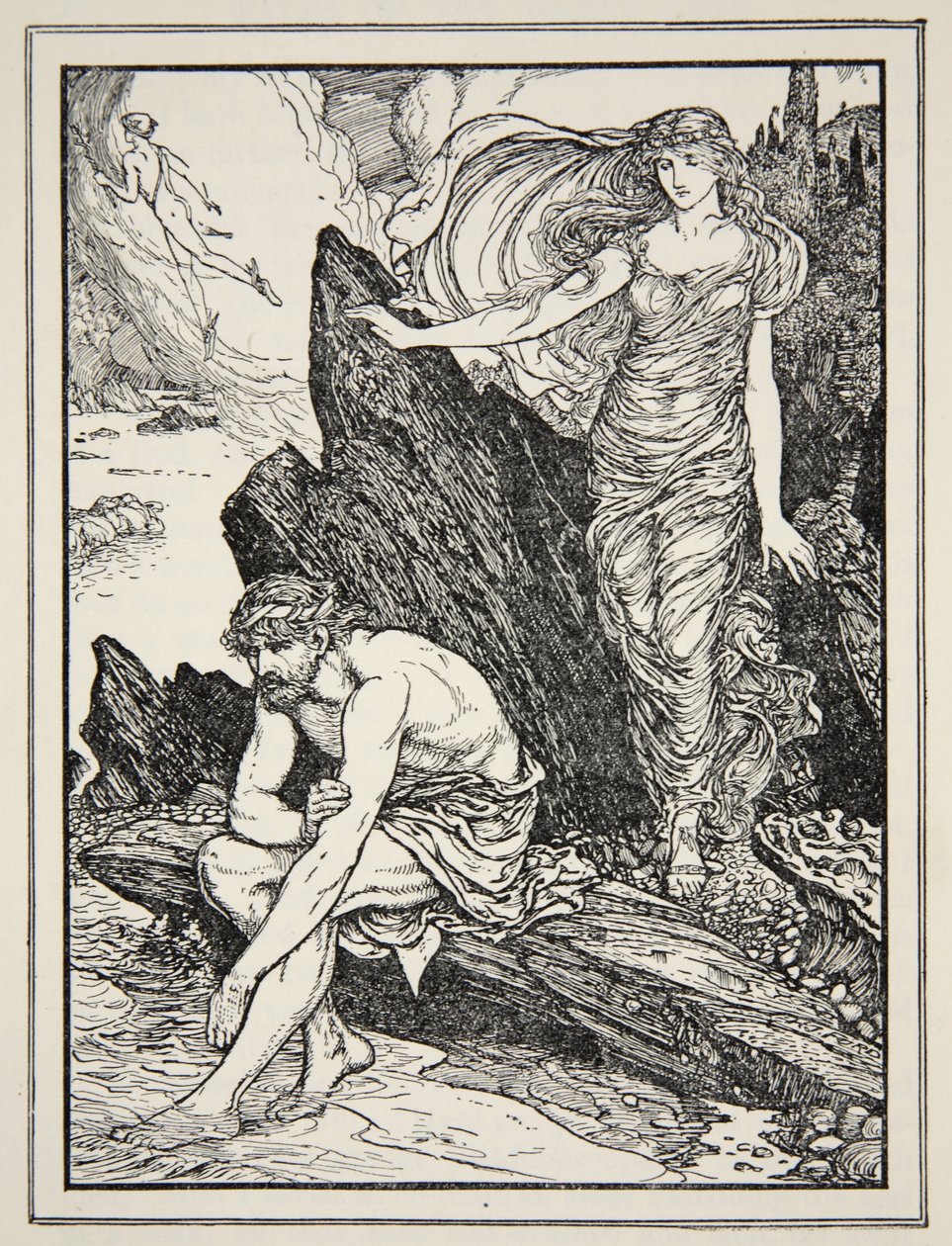 Calypso sääli Olyssesta Andrew Langin "Tales of the Greek Seas" -sarjasta tekijältä Henry Justice Ford
