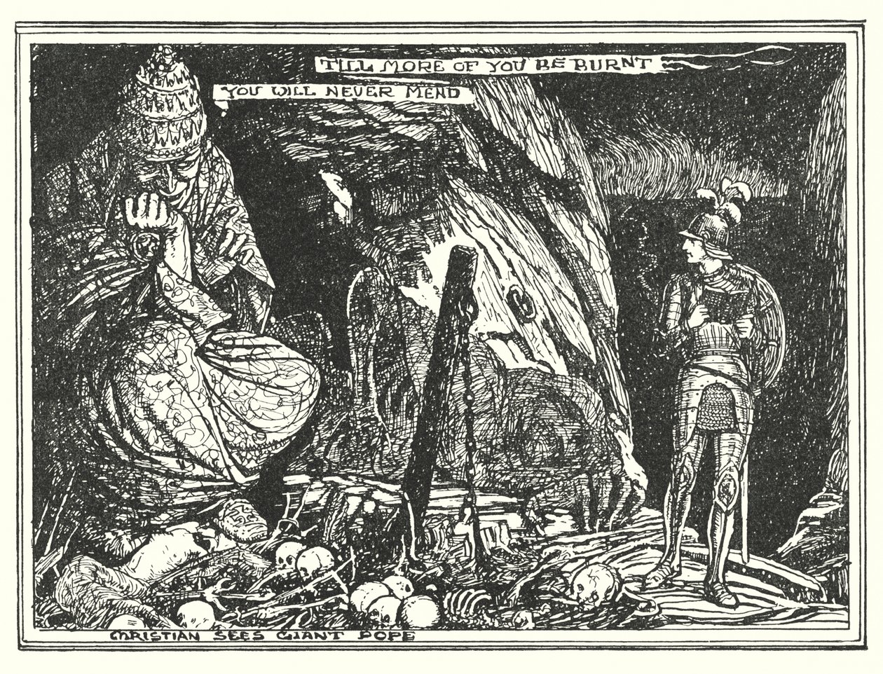 Kuvitus John Bunyanin teokseen The Pilgrim