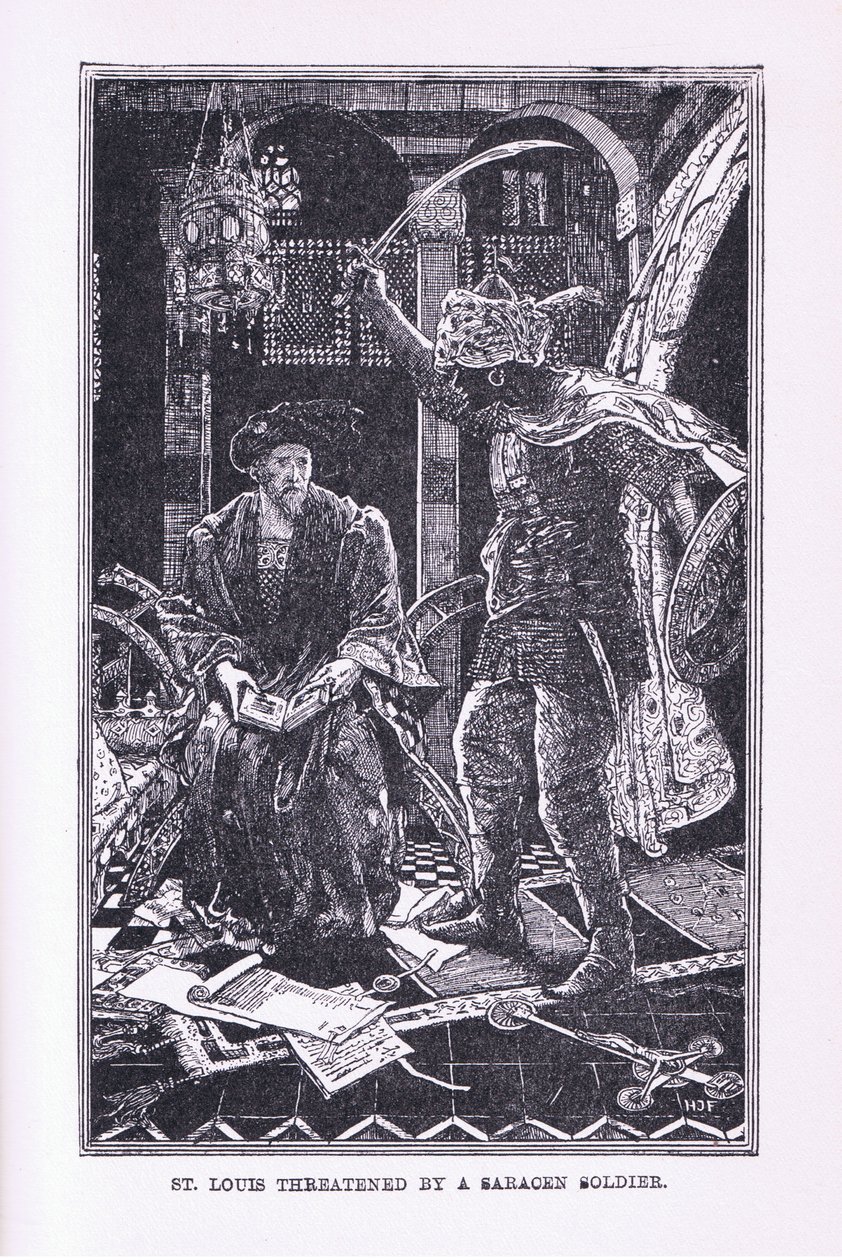 Saraseenisotilas uhkasi St Louisia, 1912 tekijältä Henry Justice Ford