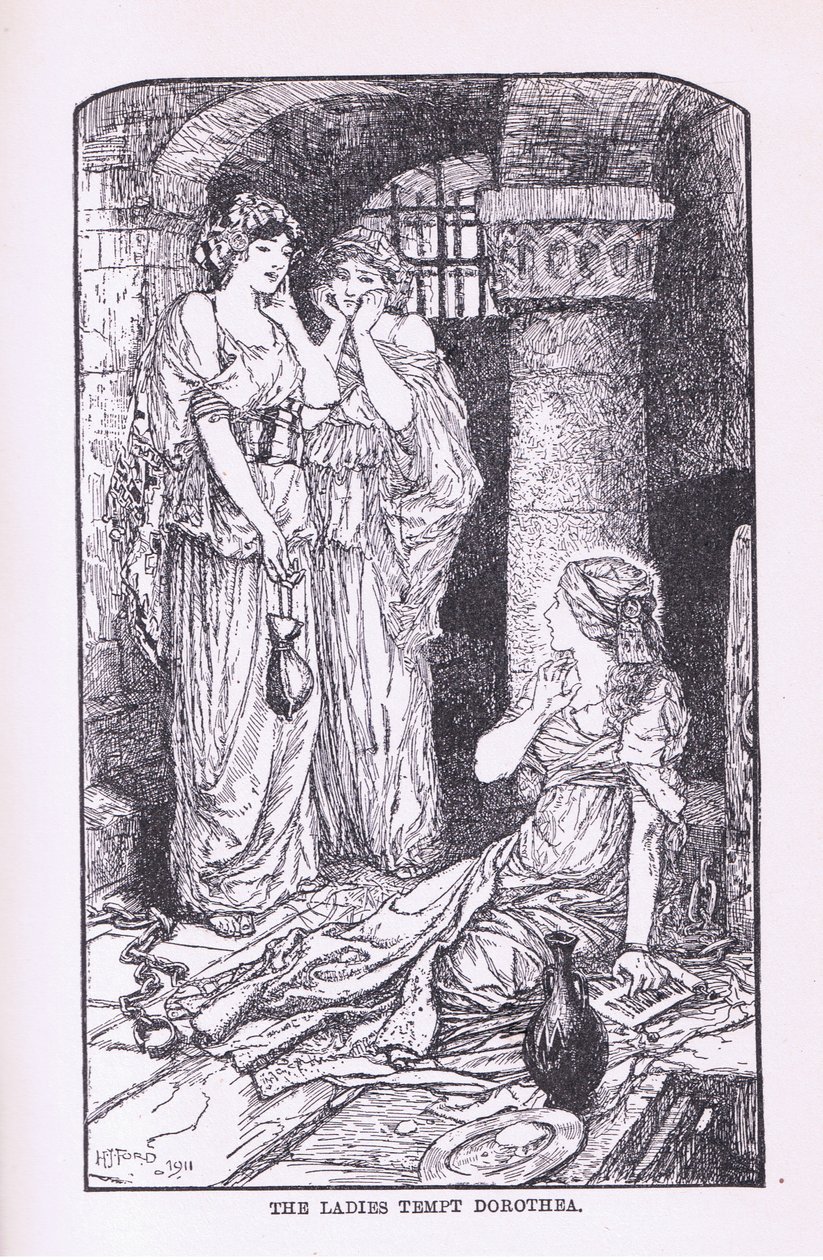 Naiset houkuttelevat Doretheaa, 1912 tekijältä Henry Justice Ford
