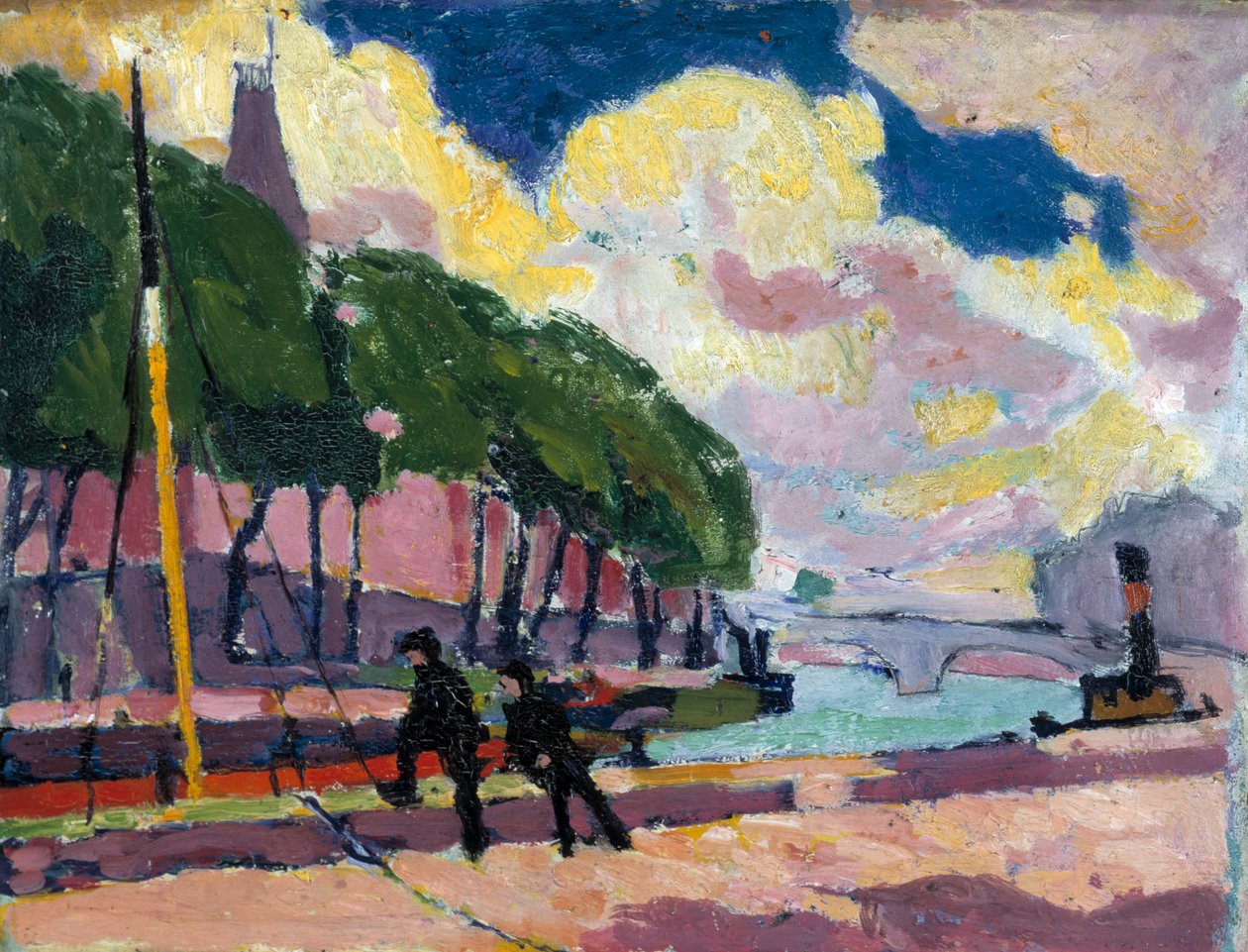 Seinen rannalla, 1909-1912. tekijältä Henry Lyman Saÿen