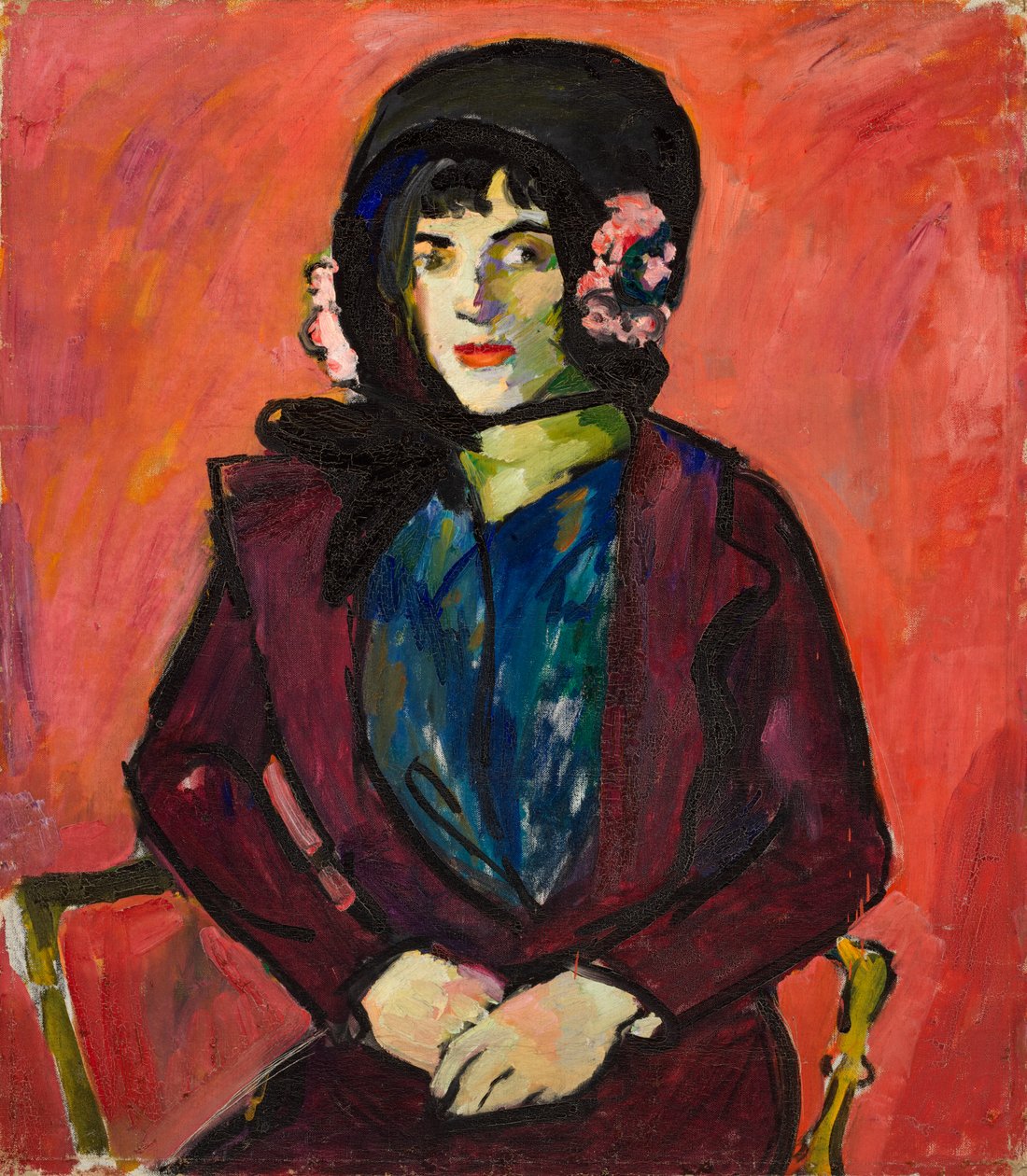 Tytön muotokuva, 1909-1914. tekijältä Henry Lyman Saÿen