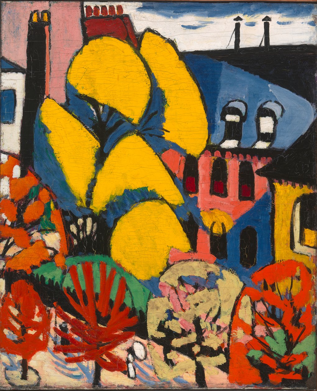 Puut, n. 1912-1914 (öljy kankaalle) tekijältä Henry Lyman Saÿen