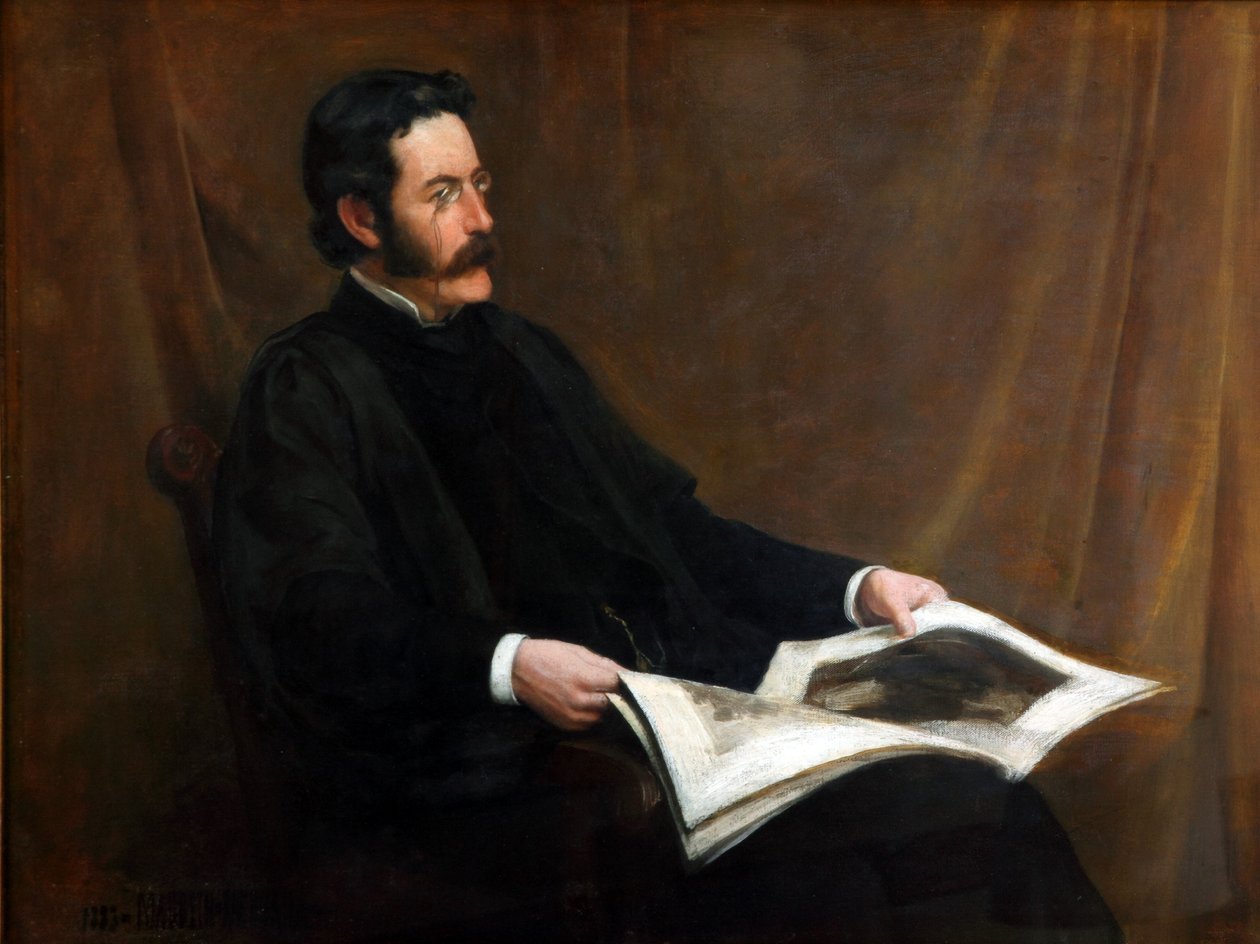 Sir James George Frazer (öljy kankaalle) tekijältä Henry Macbeth Raeburn