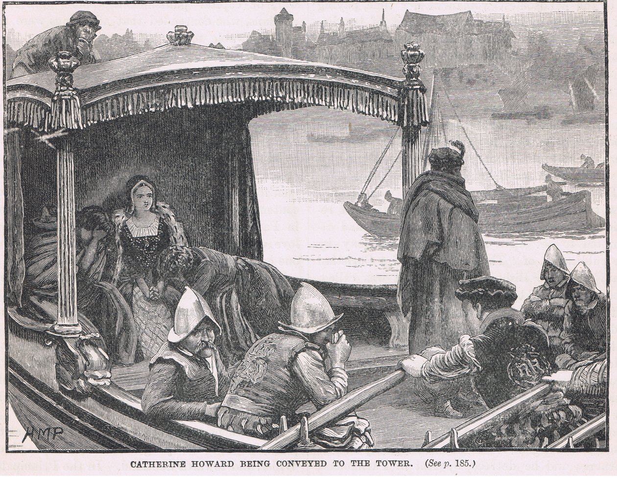 Catherine Howardin siirtäminen Toweriin 1542 tekijältä Henry Marriott Paget