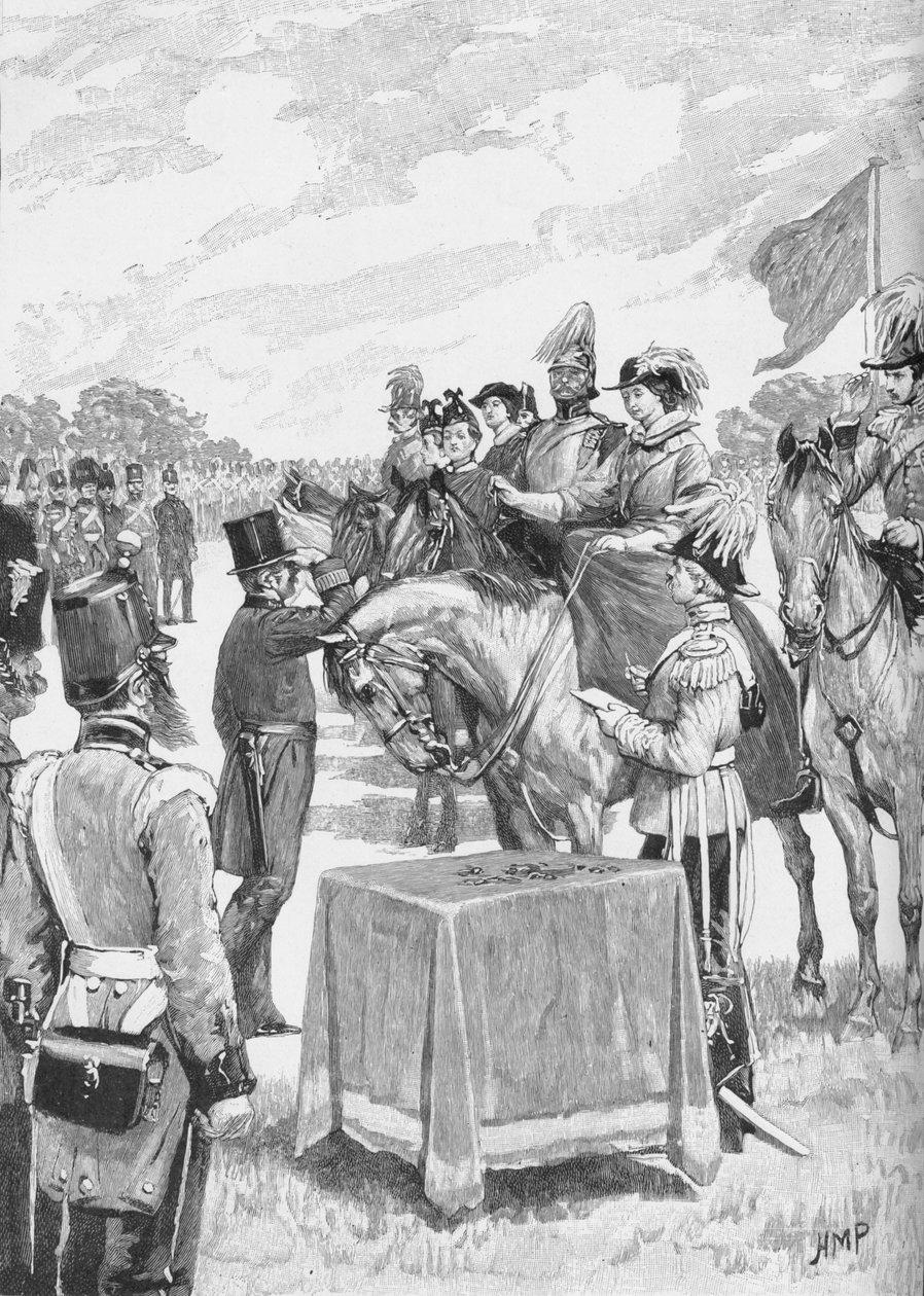 Kuningatar puheenjohtajana Victoria-ristin ensimmäisessä jakamisessa, n. 1890 tekijältä Henry Marriott Paget