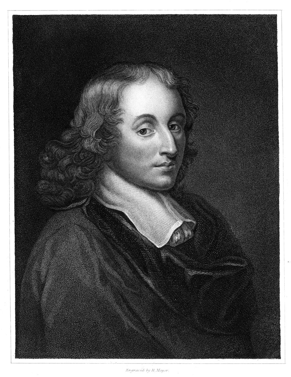 Blaise Pascal, 1600-luvun ranskalainen filosofi, matemaatikko, fyysikko ja teologi, c1830 tekijältä Henry Meyer