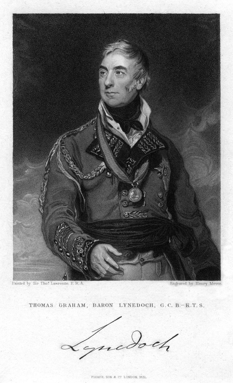 Thomas Graham, ensimmäinen paroni Lynedoch, skotlantilainen poliitikko ja sotilas, 1831 tekijältä Henry Meyer