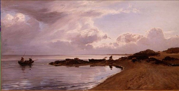 Sinisimpukoiden kerääminen, Walesin pohjoisrannikko tekijältä Henry Moore