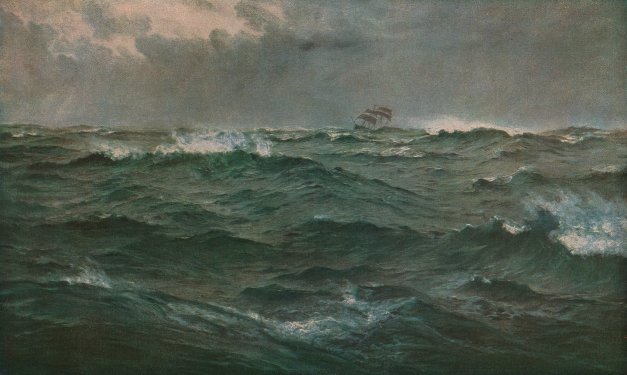 Karu sää Välimerellä, 1874, c1930. tekijältä Henry Moore