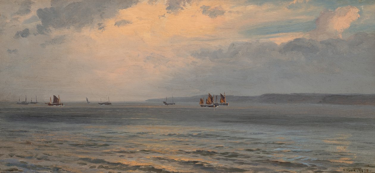 Merimaisema (öljy kankaalle) tekijältä Henry Moore